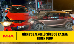 GİRNE’DE ALKOLLÜ SÜRÜCÜ KAZAYA NEDEN OLDU