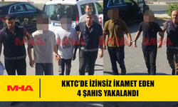 KKTC’DE İZİNSİZ İKAMET EDEN 4 ŞAHIS YAKALANDI