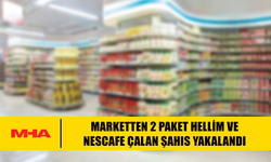 2 PAKET HELLİM VE NESCAFE ÇALAN ŞAHIS YAKALANDI