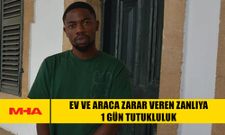 EV VE ARACA ZARAR VEREN ZANLIYA 1 GÜN TUTUKLULUK
