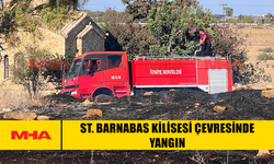 ST. BARNABAS KİLİSESİ ÇEVRESİNDE YANGIN