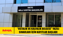“USTALIK VE KALFALIK BELGESİ” YAZILI SINAVLARI İÇİN KAYITLAR BAŞLADI