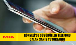 GÖNYELİ'DE DÜŞÜRÜLLEN TELEFONU ÇALAN ŞAHIS TUTUKLANDI