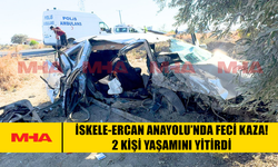 İSKELE-ERCAN ANAYOLU’NDA FECİ KAZA! 2 KİŞİ YAŞAMINI YİTİRDİ