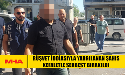 RÜŞVET İDDİASIYLA SUÇLANAN MEMUR  KEFALETLE SERBEST KALDI