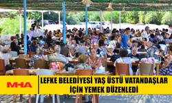 LEFKE BELEDİYESİ YAŞ ÜSTÜ VATANDAŞLAR İÇİN YEMEK DÜZENLEDİ