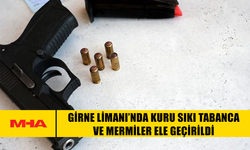 GİRNE LİMANI’NDA KURU SIKI TABANCA VE MERMİLER ELE GEÇİRİLDİ