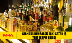 GİRNE’DE RUHSATSIZ İÇKİ SATAN İŞ YERİ TESPİT EDİLDİ