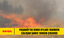 PAŞAKÖY’DE KURU OTLARI YAKMAYA ÇALIŞAN ŞAHIS YANGIN ÇIKARDI