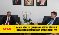 ARIKLI, TÜRKİYE ÇALIŞMA VE SOSYAL GÜVENLİK BAKAN YARDIMCISI AHMET AYDIN’I KABUL ETTİ