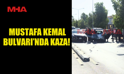 GAZİMAĞUSA’DA ARAÇ REFÜJE ÇARPTI