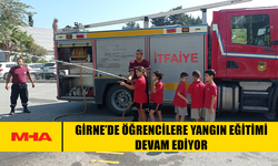 GİRNE’DE ÖĞRENCİLERE YANGIN EĞİTİMİ DEVAM EDİYOR