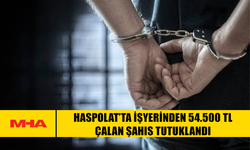 HASPOLAT’TA İŞYERİNDEN 54.500 TL ÇALAN ŞAHIS TUTUKLANDI