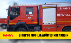 GİRNE’DE MOBİLYA ATÖLYESİNDE YANGIN