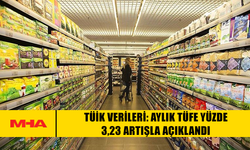 TÜİK VERİLERİ: AYLIK TÜFE YÜZDE 3,23 ARTIŞLA AÇIKLANDI