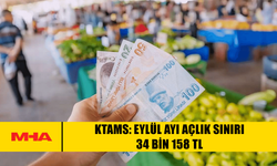 KTAMS: EYLÜL AYI AÇLIK SINIRI 34 BİN 158 TL