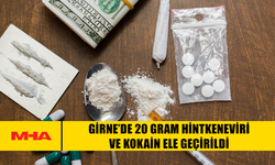 GİRNE’DE 20 GRAM HİNTKENEVİRİ VE KOKAİN ELE GEÇİRİLDİ