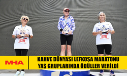 KAHVE DÜNYASI LEFKOŞA MARATONU YAŞ GRUPLARINDA ÖDÜLLER VERİLDİ