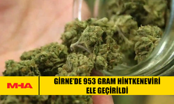 GİRNE’DE 953 GRAM HİNTKENEVİRİ ELE GEÇİRİLDİ