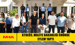 KTOEÖS, MALİYE BAKANLIĞI ÖNÜNDE EYLEM YAPTI