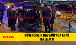 GÜVERCİNLİK KAVŞAĞI’NDA ARAÇ TAKLA ATTI