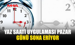 YAZ SAATİ UYGULAMASI PAZAR GÜNÜ SONA ERECEK…