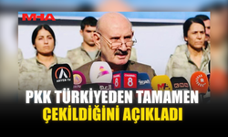 PKK TÜRKİYEDEN TAMAMEN ÇEKİLDİĞİNİ AÇIKLADI