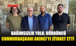 BAĞIMSIZLIK YOLU, DÖRDÜNCÜ CUMHURBAŞKANI AKINCI’YI ZİYARET ETTİ