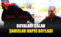 BOYALARI ÇALAN ŞAHISLAR HAPSİ BOYLADI
