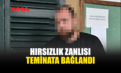 HIRSIZLIK ZANLISI TEMİNATA BAĞLANDI
