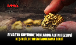 SİVAS'IN KÖYÜNDE TONLARCA ALTIN REZERVİ KEŞFEDİLDİ! RESMİ AÇIKLAMA GELDİ