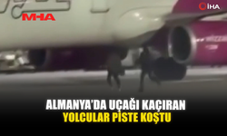 ALMANYA’DA UÇAĞI KAÇIRAN YOLCULAR PİSTE KOŞTU