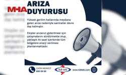 YÜKSEK GERİLİM HATTINDA ARIZA