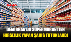DEMİRHAN’DA SÜPERMARKETTEN HIRSIZLIK YAPAN ŞAHIS TUTUKLANDI