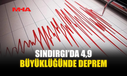 SINDIRGI’DA 4,9 BÜYÜKLÜĞÜNDE DEPREM
