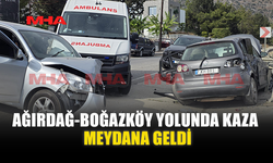 AĞIRDAĞ-BOĞAZKÖY YOLUNDA KAZA MEYDANA GELDİ