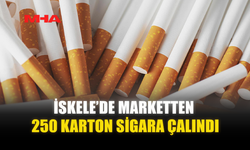 İSKELE’DE MARKETTEN 250 KARTON SİGARA ÇALINDI