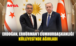 ERDOĞAN, ERHÜRMAN’I CUMHURBAŞKANLIĞI KÜLLİYESİ’NDE AĞIRLADI