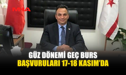 GÜZ DÖNEMİ GEÇ BURS BAŞVURULARI 17-18 KASIM’DA