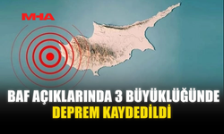 BAF AÇIKLARINDA 3 BÜYÜKLÜĞÜNDE DEPREM KAYDEDİLDİ