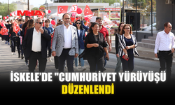 İSKELE’DE "CUMHURİYET YÜRÜYÜŞÜ" DÜZENLENDİ