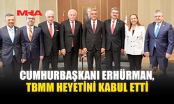 CUMHURBAŞKANI ERHÜRMAN, TBMM HEYETİNİ KABUL ETTİ