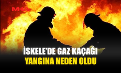 İSKELE’DE GAZ KAÇAĞI YANGINA NEDEN OLDU