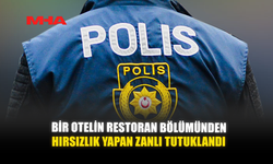 BİR OTELİN RESTORAN BÖLÜMÜNDEN HIRSIZLIK YAPAN ZANLI TUTUKLANDI