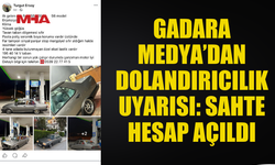 GADARA MEDYA’DAN DOLANDIRICILIK UYARISI: SAHTE HESAP AÇILDI