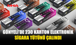 GÖNYELİ’DE 230 KARTON ELEKTRONİK SİGARA TÜTÜNÜ ÇALINDI