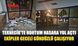 TEKNECİK’TE HORTUM HASARA YOL AÇTI