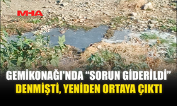 LEFKE’DE ÇEVRE ALARMI: ATIK SU DEREYE AKIYOR