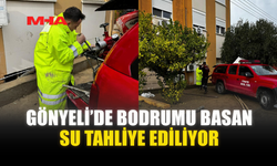 GÖNYELİ’DE BODRUMU BASAN SU TAHLİYE EDİLİYOR