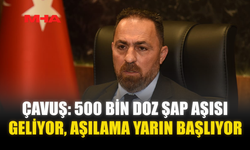 ÇAVUŞ: 500 BİN DOZ ŞAP AŞISI GELİYOR, AŞILAMA YARIN BAŞLIYOR